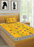 Jaipuri Cotton Fabric Single Bed Bedsheet Combo Pack 2 Bed Sheet with 2 Pillow Cover