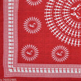 Jaipuri printed cotton double bedsheet with 2 pillow covers, premium quality tribal design for summer adult bedrooms