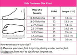 Black and white kids' shoes with built-in LED lights, suitable for night walks or outdoor sports