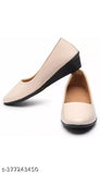 Stylish patent leather ballerinas for women in attractive colors and designs, made in India. Slip-on footwear with synthetic fastening." (123 characters)