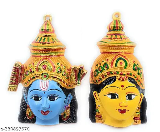 Aluminum Lakshmi Narayana Yantra, 7x7x2.5 inches for Pooja or Home Decor, Indian origin