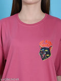 Cotton printed loose casual wear oversized T shirt