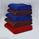 LiveWell single solid fleece blanket set (5 pieces), vibrant color, ideal for AC room decor