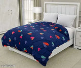 Royal Home printed double comforter, ultra-soft microfibre, size 90x90 inch on bed