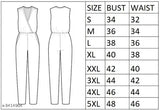 Black polka dot print crepe jumpsuit for women's casual wear, XL size, India origin