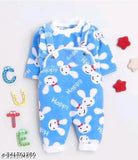 Wool printed net winter kids dungaree, 0-3 months, unisex