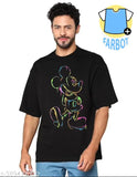 Reflective Rainbow Print Cotton Blend T-Shirt for Men, durable and comfortable. (India)