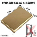 Stainless steel credit card protector slim metal wallet, waterproof and durable for women & men, ultra-slim and portable
