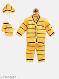 Yellow and black knitted crochet sweater