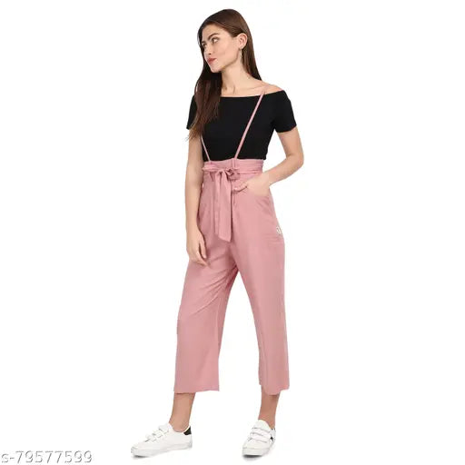 Zakhi Fashion stretchable polyester dungaree, solid color, comfortable wear, western style