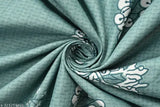 Glace cotton ethnic motifs double bedsheet with 2 pillow covers by Bhagwati Textiles, elasticated for a firm fit and easy care. Ideal for summer use on 78 x 72 inches/198 x 182 Cms beds up to 8-inch thickness