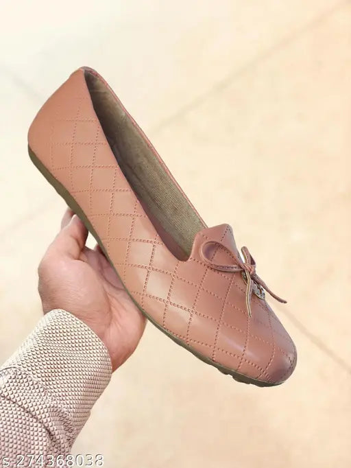 Synthetic leather slip-on Yepplo ballerinas for women, comfortable footwear in India