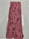 Chiffon mill-printed saree with Banarasi style, single free size, India origin