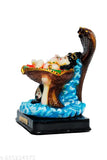 Marble Lord Krishna idol, exquisite Basudev Krishan Stone decorative showpiece for home decor and spiritual spaces