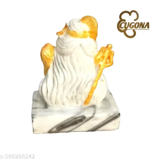 High-quality polyresin Shiv Murti (Shankar Bhagwan), 6x8x5 cm, featuring Shiva's family in spiritual art
