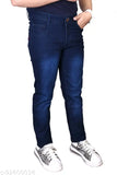 Men's denim jeans, solid blue, high-quality Indian-made fashion for men