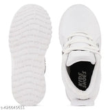 White Kids Led Shoe, velcro closure