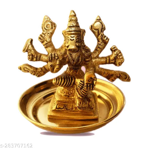 Brass Varahi Amman statue, 5cm tall Indian god idol