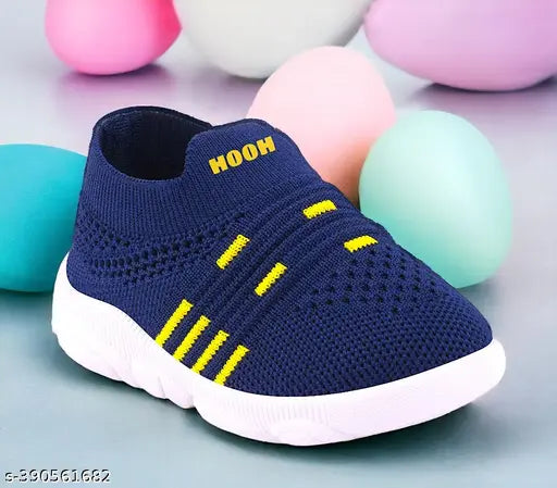 Slip-on shoes with whistle for kids, yellow and grey colors