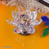 Multicolored crystal lotus flower, 85x85x5 CM Vastu item for positivity and good luck, made in India