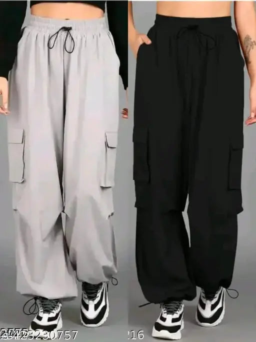Gray pants, black hoodie
