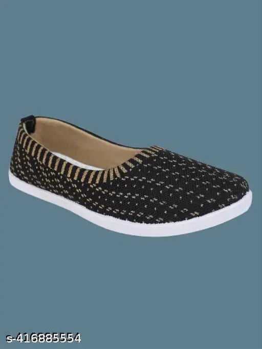 Canvas comfortable slip-on sneakers for women and girls, latest collection with western and ethnic fusion, Myra footwear on display