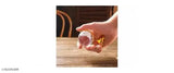 White 3cm Glass Feng Shui Crystal Globe on Golden Stand for Positive Energy, Success, Good Luck & Prosperity (Vastu Remedy)