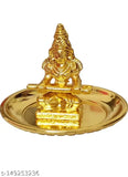 Brass Annapurna Devi Maata idol, Indian goddess of food and nourishment