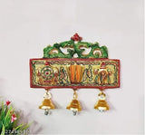 Tirupati Balaji Shankh Chakra Tilak with Hanuman ji Symbol, gold-plated metal Ganesh idol decorative showpiece