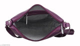 Purple mesh sling bag for women