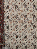 Maroon Hathi Cotton Flat Sheet, Jaipuri print, single multipack, traditionally printed by Shorya Textile