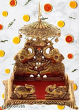 Metal Laddu Gopal Singhasan, Indian home decor temple for gifts