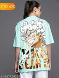 Oversized printed loose fit t-shirt for women, trendy design