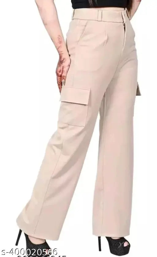 Cotton blend bell bottom pants for girls, self-design net pattern, 4 pockets, available in sizes 30 and 32