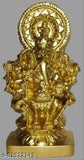 Poly resin Standing Ganesha idol, "Sri Subha Drishti Ganapathy" from India, 11 cm height