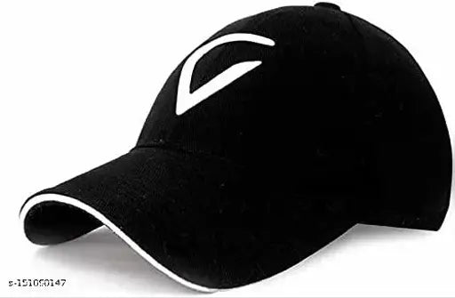 Black and white baseball cap