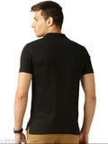 Cotton blend polo t-shirts - pack of 4, solid style in various sizes from India
