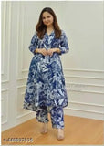 Rayon Kurta and Pant Set for Women and Girls