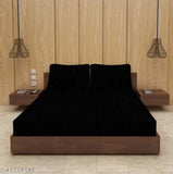 Glace cotton stripes elastic king-size bedsheet, superfine and 210 thread count