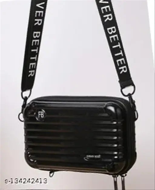 Black canvas sling, adjustable strap