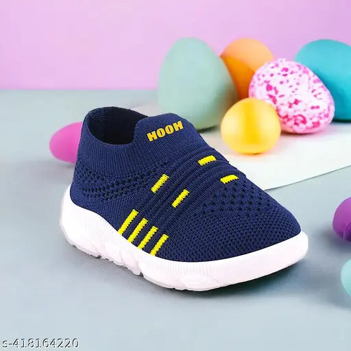 Children's slip-on shoes with a whistle sound and music buttons, navy blue color