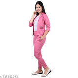 Pink girls' dress set, 4-piece outfit, casual wear suitable for ages 56-90 years, party attire for 10-13 years, includes pink printed top and matching pants