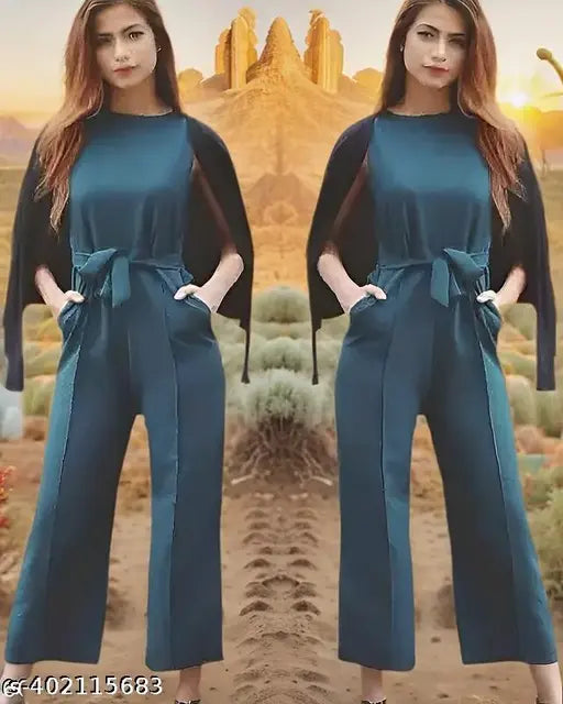 Stylish casual women's polyester jumpsuit with self-design net pattern, sleeveless and size S or M