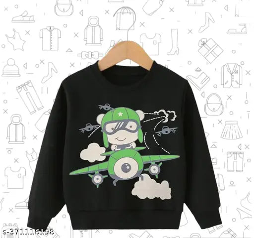 Cotton premium sweat shirt for Kids (BOYS&GIRLS), attractive printed design, long sleeves, warm and comfortable, winter wear