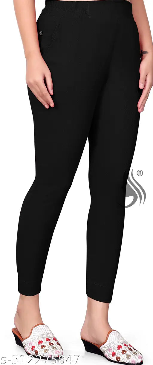 Checked Lycra cotton trousers for women/girls, stylish and comfortable for parties or office wear