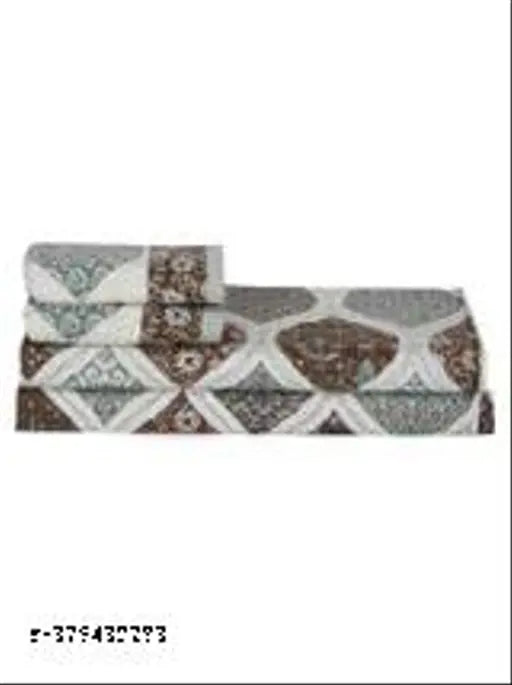 Print Cotton King Size Bed sheet with 2 Pillow Covers Multi Color