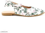 Synthetic printed ballerinas, "Nikunj Store Phood Bantoo Open Belly" in various sizes (IND-3 to IND-9), Indian origin