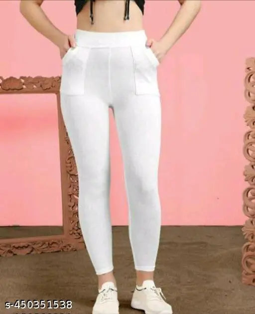Cotton blend solid jeggings pack of 2 for women, stylish and comfortable fashion essentials