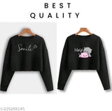 Comfy cotton tunics for women, printed, long sleeves, full coverage, biowash fabric - modern western style from India