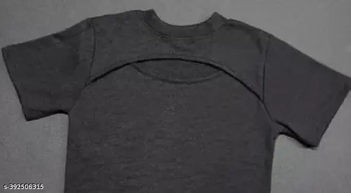 Latest women's cotton blend short-sleeve T-shirt in printed pattern, size S (Bust 27in, Len 12in)